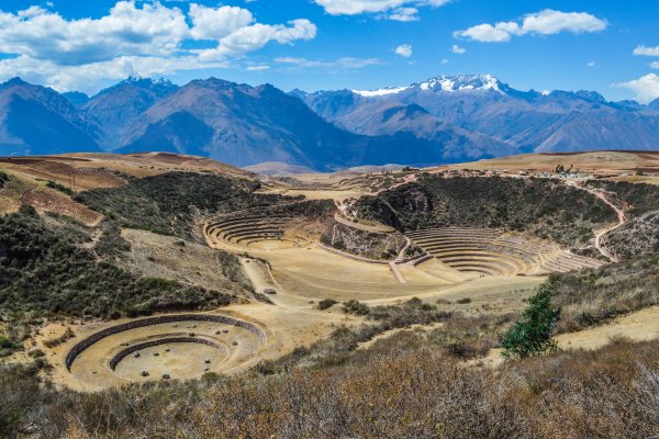 Salt mines of Maras in Peru