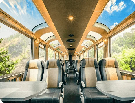 Scenic train route to Machu Picchu